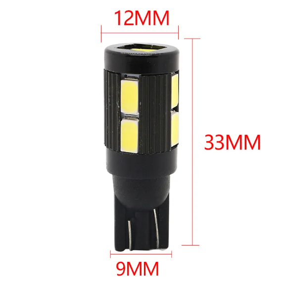 KEEN 12V Car LED Bulb W5W T10 5630 10SMD Car Clearance Width Lights Interior Dome Reading Lamp Parking Light