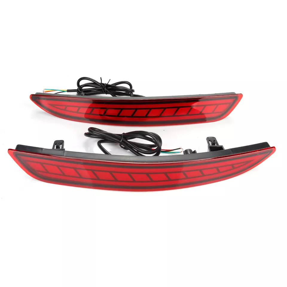  KEEN Car LED Rear Bumper Reflectors for Mazda 3 AXELA Sedan 2019-2021 Tail Lamp Flowing Turn Signal Light Warning Brake lights