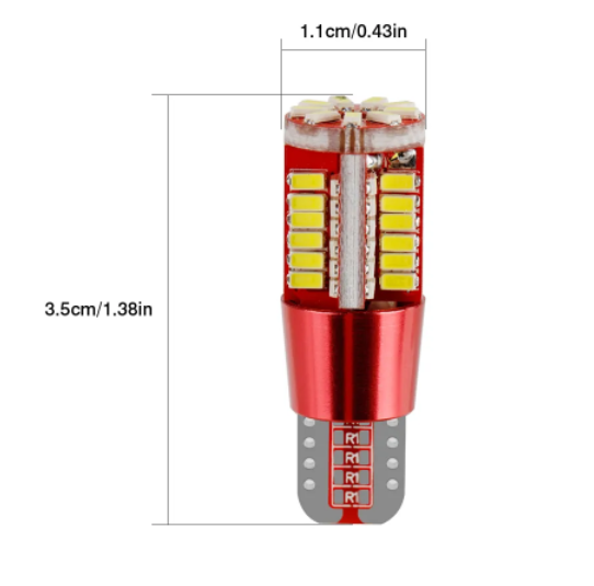   KEEN High Quality W5W Canbus Bulb T10 57SMD 3014 LED 12V Auto Side Marker Light Parking Clearance Lamp