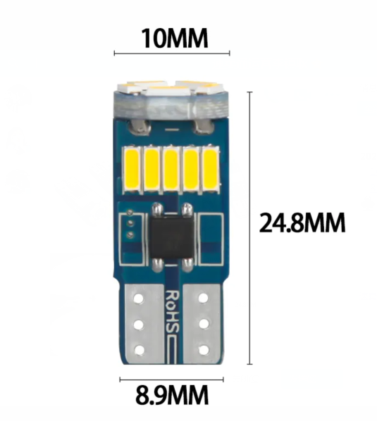  KEEN LED Bulb T10 4014 15smd Canbus Car Width Clearance Lamp Interior Dome Map Lights Side Maker License Plate Lights W5W 12V