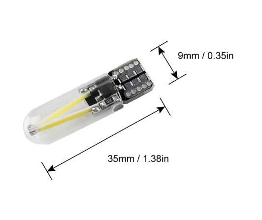    KEEN Super Bright Glass T10 cob LED Canbus Car Interior Reading Dome Lights Auto Parking Lamp Wedge Tail Side Bulb W5W