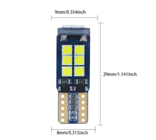  KEEN Car T10 LED Canbus 3030 16 SMD Car Interior Light plate Dome Reading Lamp Clearance Light W5W Lights Bulb No Error