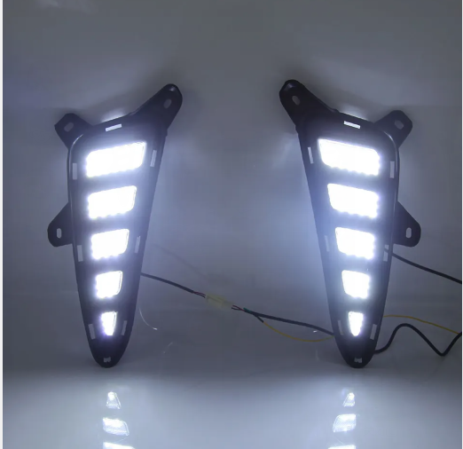 KEEN 12V LED DRL Daytime Running Lamp for 2017-2018 Toyota CHR with Turn Signal Lights C-HR Fog Light