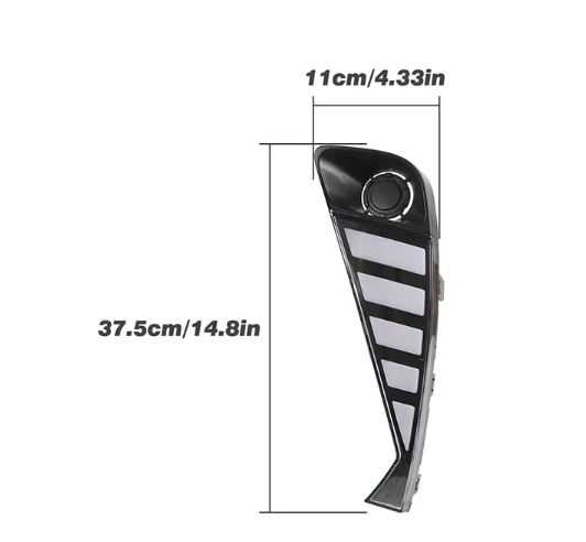   KEEN New 12V LED DRL for Toyota CHR 2020 Daytime Running Light Headlight Flow Turning Fog Lamp Cover Lights