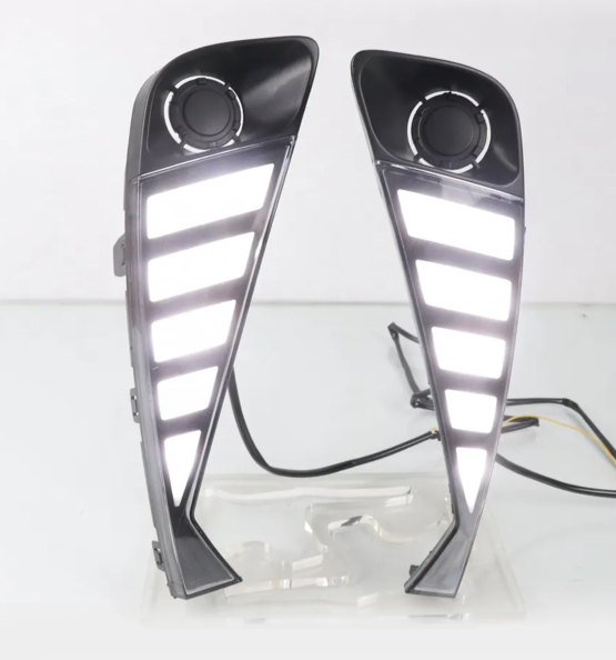   KEEN New 12V LED DRL for Toyota CHR 2020 Daytime Running Light Headlight Flow Turning Fog Lamp Cover Lights