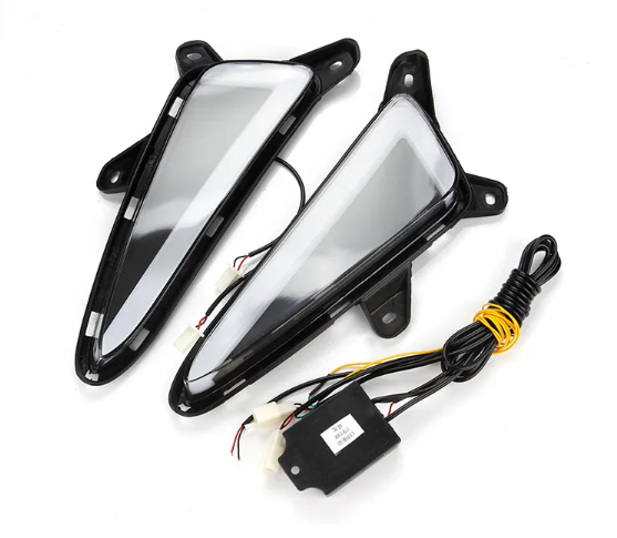  KEEN 12V Car LED Daylight for 2017-2018 Toyota CHR LED DRL Yellow Turning Fog Light Cover Lamp Headlight