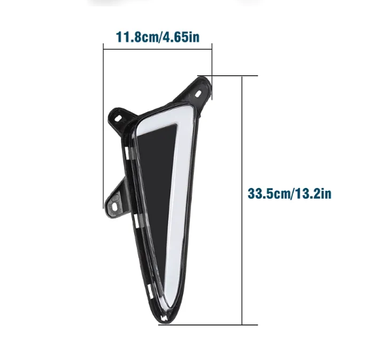  KEEN 12V Car LED Daylight for 2017-2018 Toyota CHR LED DRL Yellow Turning Fog Light Cover Lamp Headlight
