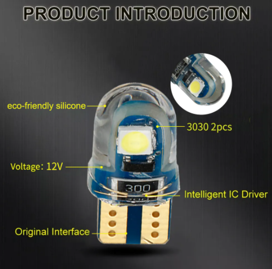 KEEN Car T10 LED Lamp Car Lights 5050 8SMD 12V Automobile Clearance Parking Lights Interior Dome Reading Lamp W5W t10