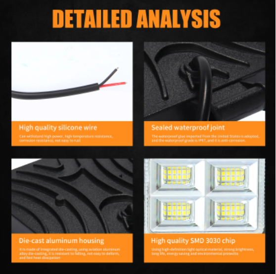 KEEN New Square 72W led Head Light For Truck Offroad Motorcycle Tractor Excavator Trailer SUV 12-60V Driving led Work Spot Lamp