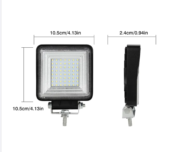 KEEN New Square 72W led Head Light For Truck Offroad Motorcycle Tractor Excavator Trailer SUV 12-60V Driving led Work Spot Lamp