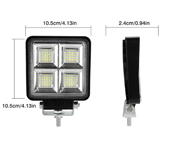KEEN Square 64W 4inch led Work Lamp Driving Headlight Offroad Spot Light For Truck Boat Tractor Trailer SUV ATV DC12-60V