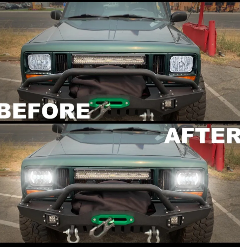  KEEN Led 7 inch LED Headlight for JEEP Wrangler 4x4 Truck OffRoad High low Beam Work Light White 6000K Headlamp
