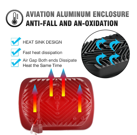  KEEN Square 7 Inch Offroad LED Work Light High Low Beam LED Driving Headlight For Jeep Wrangler ATVS Motorcycle Car Accessories