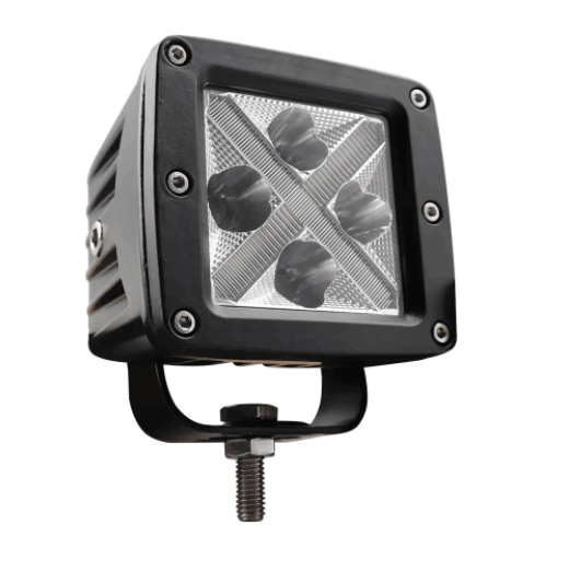 KEEN 12W 3 inch Cube LED Pods Work Light for Car Truck Flood Fog Lights with White Amber Blue Green DRL Offroad Work Lamp