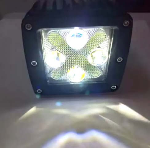 KEEN 12W 3 inch Cube LED Pods Work Light for Car Truck Flood Fog Lights with White Amber Blue Green DRL Offroad Work Lamp