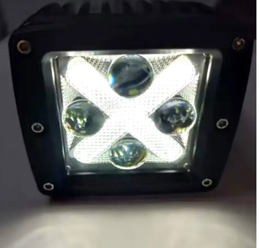 KEEN 12W 3 inch Cube LED Pods Work Light for Car Truck Flood Fog Lights with White Amber Blue Green DRL Offroad Work Lamp