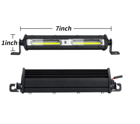 KEEN 18W Single Row 7inch Mini COB led Work Light Bar for Truck 4X4 4WD SUV ATV Car LED Spotlight Auto Driving Led Fog Lamp
