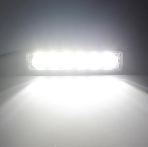 KEEN 6inch 18w Led Work Light Bar for Car Truck Trailer SUV ATV Led Head Lights Auto Flood Lamp Offroad vehicle Foglight