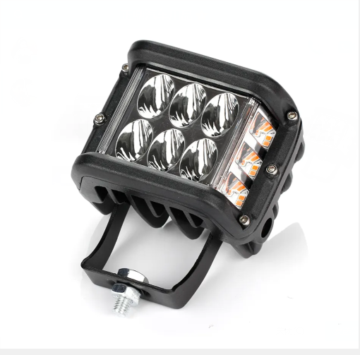 KEEN 12V-80V 36W Red and Blue Flashing Work Lamp for Truck ATV Motorcycle Fog Headlight Off Road Spot Lights Led Head Lights