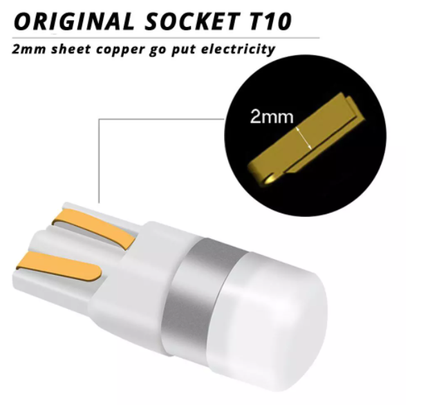 KEEN Canbus Ceramic T10 Led 3030 1SMD W5W Wedge Bulb Auto Dome Reading Car Side Parking Light 194 168 Lamp Bulbs 10-30V