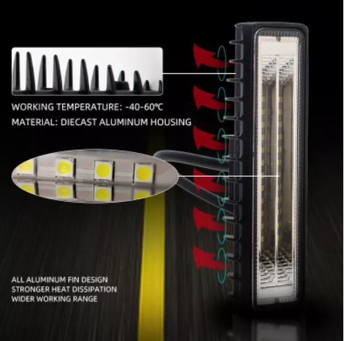 KEEN Universal 6inch 84W Car LED Work Light Bar for 4x4 Offroad Truck Tractor Boat Car Driving Fog Lamp Led Bars Flood Head lamp