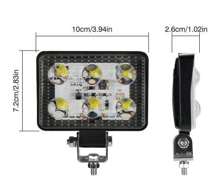 KEEN Super bright LED Spot Work Light 4inch 18W Offroad Led Light Car 4WD Truck Tractor Boat Trailer 4x4 Head Fog Lights