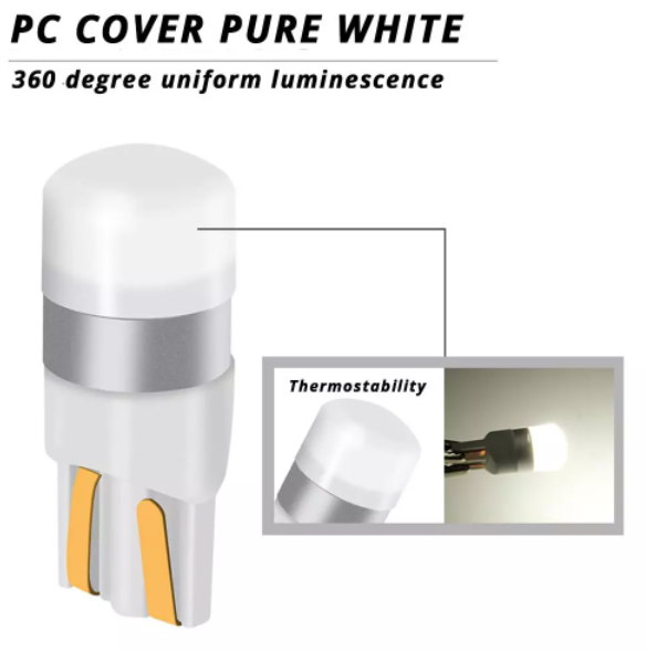 KEEN Canbus Ceramic T10 Led 3030 1SMD W5W Wedge Bulb Auto Dome Reading Car Side Parking Light 194 168 Lamp Bulbs 10-30V