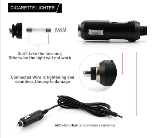 KEEN 4pcs 12v Flexible Rubber Car RGB Interior Atmoshere Light Bar Remote Control Auto Neno Decorative Ambient Strip Light