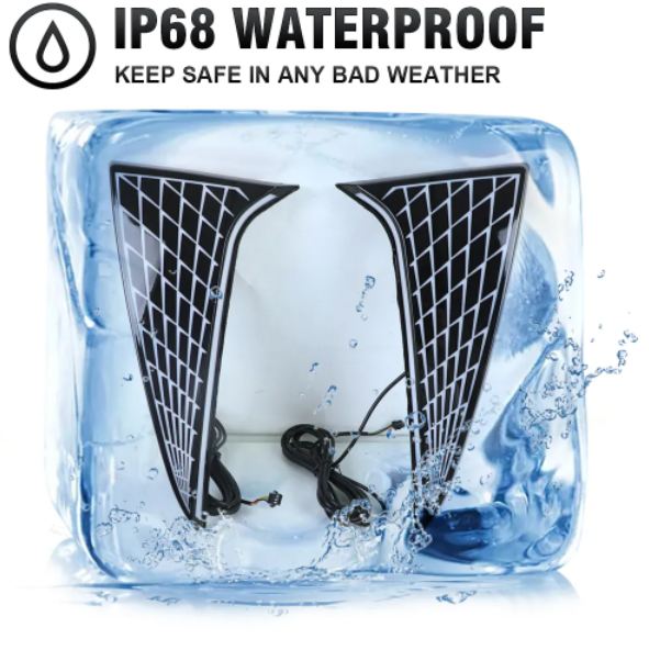 KEEN Car Rear Bumper Pillar Light for Toyota Granvia Sienna 2021 2022 2023 Tail Lamp with Flow Turn Signal Brake Stop Lights