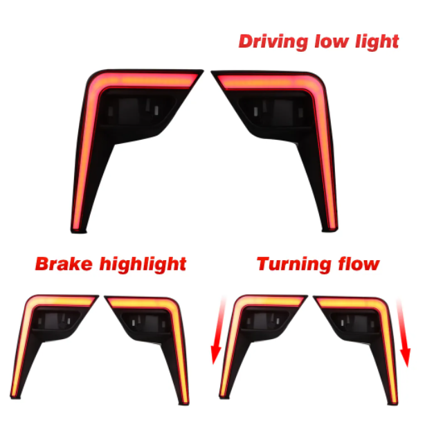 KEEN 12V Rear Bumper Light for Toyota Perodua Bezza Alra Ativa 2020-2022 Tail Lamp Flow Turn Signal Brake Reflector Lights