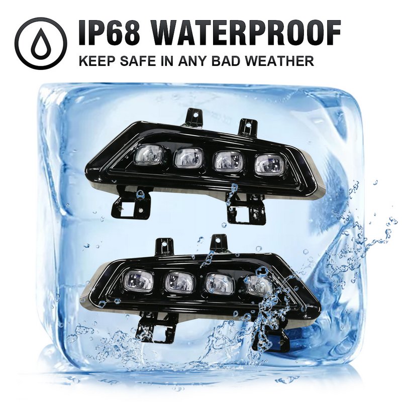 KEEN Daytime Running Light for Ford F150 Raptor 2022  Led DRL Start-scan Car Fog Lamp with Dynamic Turn Signal Auto Head Lights