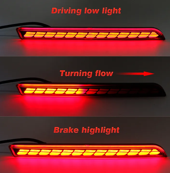   KEEN 12V Car Rear Bumper Light for Toyota Sienna 2021 2022 led Brake Lamp Flow Turn Signal Taillight