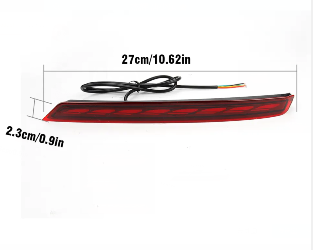  KEEN New Rear Bumper Reflector Light for Toyota Land Cruiser 2022 Start-scan Taillight with Flow Turn Signal Brake Parking Lamp