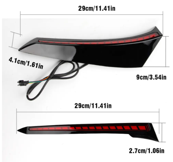 KEEN New Rear Bumper Reflector Light for Toyota Land Cruiser 2022 Start-scan Taillight with Flow Turn Signal Brake Parking Lamp