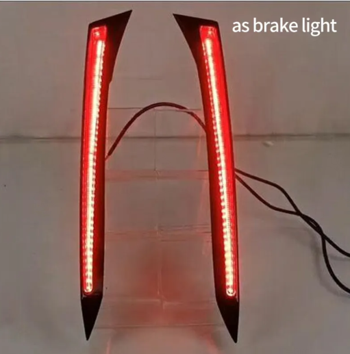 KEEN 12V LED Rear Bumper Light for Toyota Sienna 2021 2022 Reflector Taillights Turn Signal Lamps Brake Parking Light