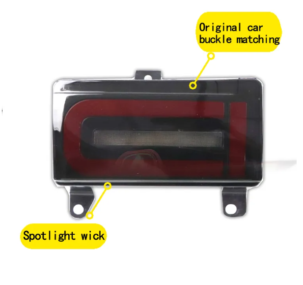 KEEN LED Rear Bumper Reflector Light for Toyota FJ Cruiser 2007-2020 2021 2022 Taillight Brake Reverse Lamp Turn Signal Light