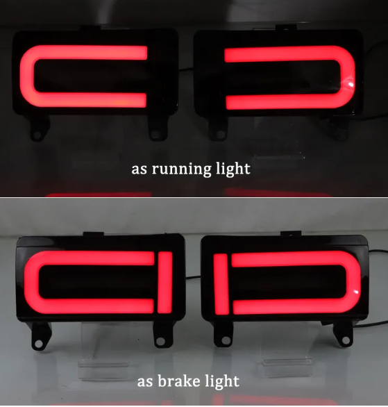 KEEN LED Rear Bumper Reflector Light for Toyota FJ Cruiser 2007-2020 2021 2022 Taillight Brake Reverse Lamp Turn Signal Light