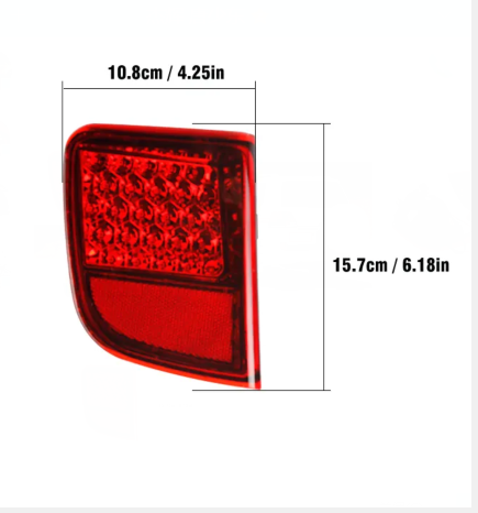  KEEN led Rear Bumper Reflectors Light for Toyota Land Cruiser LC200 FJ200 2008-2018 Tail Lamp Brake Parking Lights