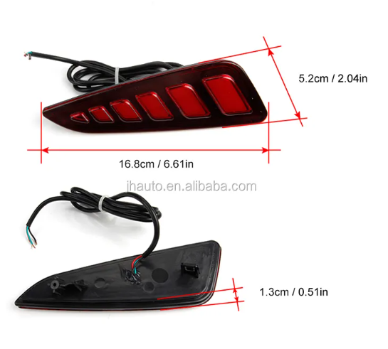 KEEN Hot Sale led Tail Light for Toyota CHR C-HR 2018-2020 Rear Bumper Fog Light Brake Parking Reflectors Lamp