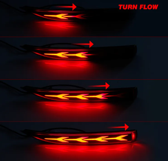 KEEN New led Rear Bumper Reflectors Light for 2019-2020 Toyota Corolla Tail Lamp with Turn Signal Brake Lights