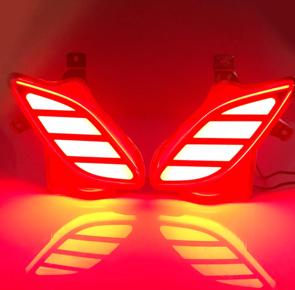  KEEN 12V Car Three Functions Rear Bumper Reflectors Light for Toyota Highlander 2021 Tail Lamp with Turn Brake Lights