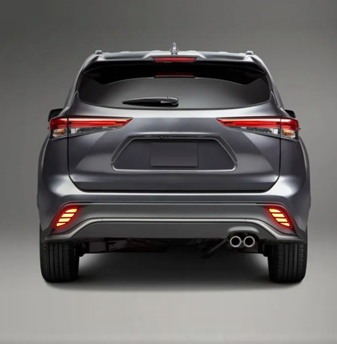  KEEN 12V Car Three Functions Rear Bumper Reflectors Light for Toyota Highlander 2021 Tail Lamp with Turn Brake Lights