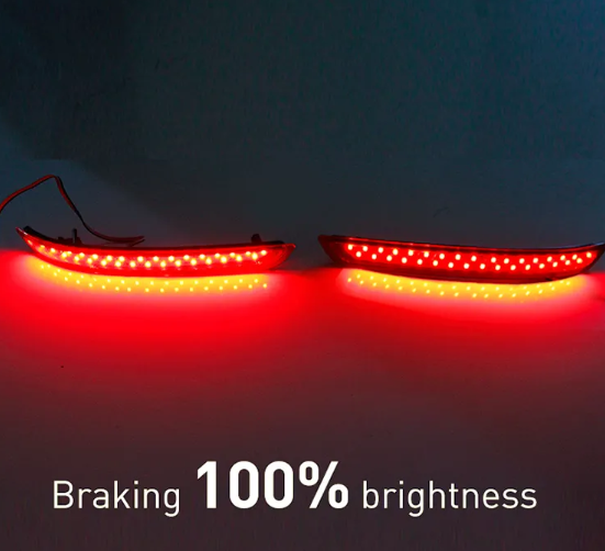 KEEN High Quality Rear Bumper Reflectors led for 2016 Toyota Innova Brake Parking Signal Lamp Tail Lights