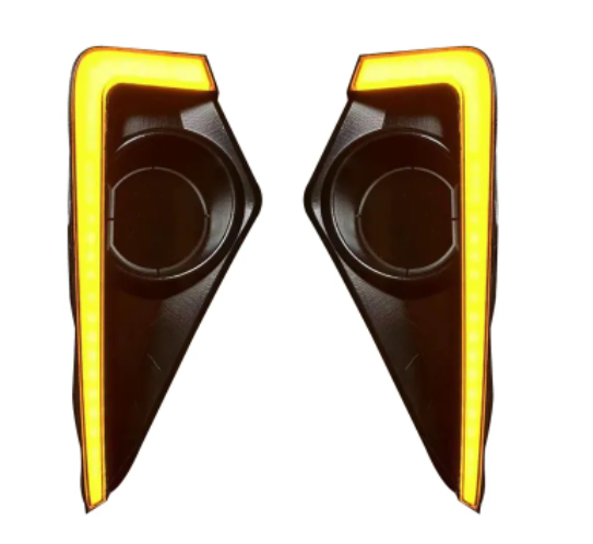 KEEN Car LED Daytime Running Light for Toyota Veloz 2021 2022 2023 DRL with Dynamic Amber Turn Signal Fog Lamp