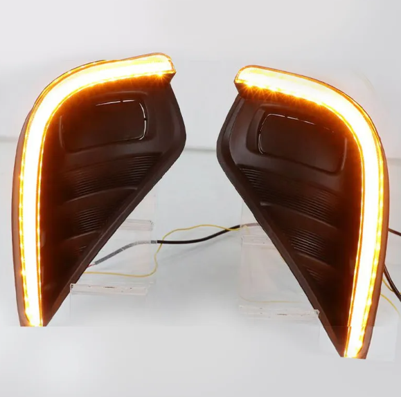 KEEN 12V Car LED Daytime Running Light for Toyota Highlander 2020 2021 2022 DRL with Turn Signal Driving Fog Lamp