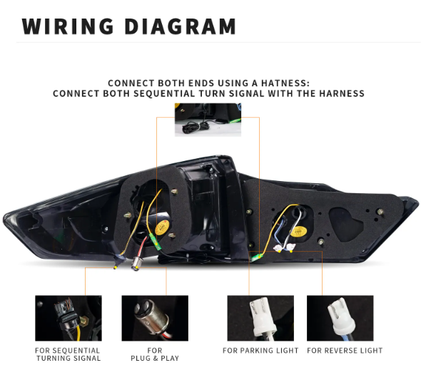 KEEN Car Led Tail Light Assembly for Honda City 2015-2017 2018 2019 Taillamp Brake Flow Turn Reverse Signal Taillight