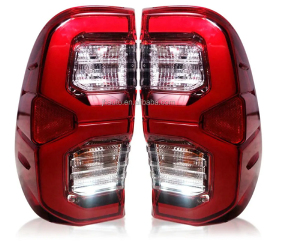KEEN DC9-14 Taillight for Toyota Hilux 2020 2021 LED Tail Lamp Assembly with DRL Flow Turn Signal Brake Light