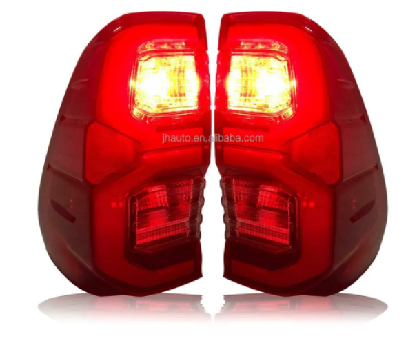 KEEN DC9-14 Taillight for Toyota Hilux 2020 2021 LED Tail Lamp Assembly with DRL Flow Turn Signal Brake Light