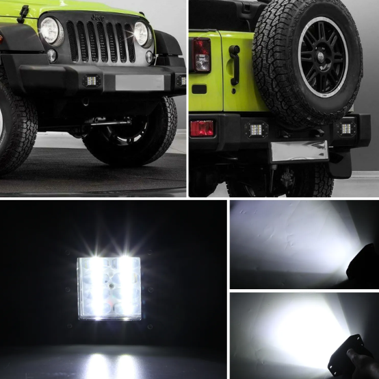  KEEN 5 Inch 80W Flush Mount LED Work Lamp for Car Boat SUV 4x4 Jeep Tractor Trucks Offroad Spot Headlight Light Bar