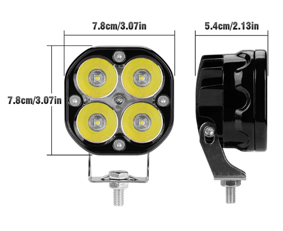 KEEN 4 leds Mini 3inch 40W LED Work Light for Motorcycle Truck SUV ATV 4X4 Offroad Spot Lamp Driving Fog Lamp Headlight